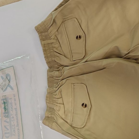 New in pkg Haband mens pants 36L - lightweight khaki - Picture 7 of 7